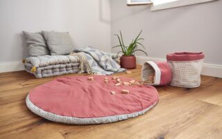 Lässig, Spieldecke, Krabbeldecke, Sitzkissen, nachhaltig, Bio Baumwolle, fair